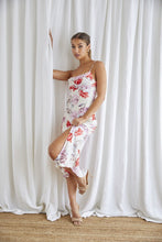 Load image into Gallery viewer, Floral Midi Cowl Neck Slip Dress