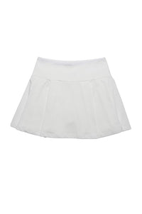 Babe White High Waist Tennis Skirt