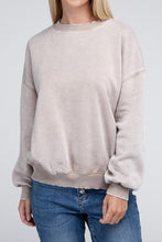 Load image into Gallery viewer, Fleece Ash Black Oversized Pullover