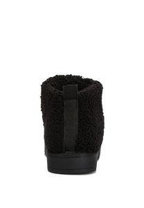 Natural Fleece Exterior Fluffy Boots