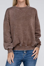 Load image into Gallery viewer, Fleece Ash Black Oversized Pullover