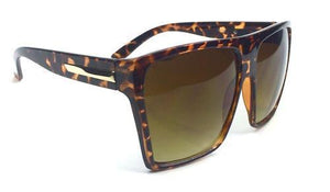 The Lauren Flat Top Matte Black Gradient Sunglasses