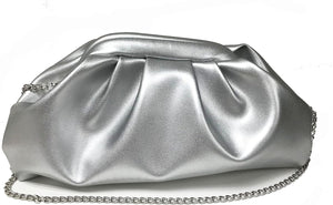 Cocktail Party Cloud Style Gold Clutch Evening Bag