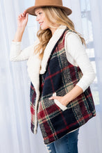 Load image into Gallery viewer, Warm Multi-Pattern Sleeveless Plaid Vest