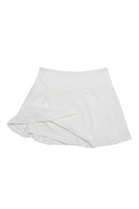 Babe White High Waist Tennis Skirt