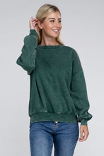 Load image into Gallery viewer, Fleece Ash Black Oversized Pullover