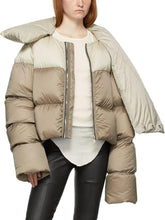 Load image into Gallery viewer, Modern Army Green Cropped Puffer Funnel Neck Padded Coats