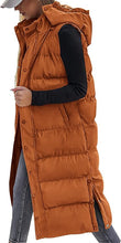 Load image into Gallery viewer, Stylish Puffer Sleeveless Longer Length Winter Vest