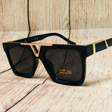Load image into Gallery viewer, Men&#39;s Designer Square Gold Frame Sunglasses