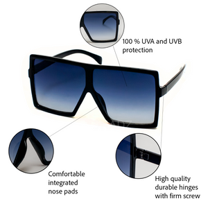 Square Oversized Style Sunglasses