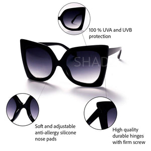 Butterly Style Oversized Sunglasses