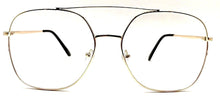 Load image into Gallery viewer, Gold Clear Square Round Women&#39;s Clear Glasses