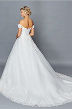 Load image into Gallery viewer, Sweetheart Lace Off Shoulder Applique Bridal Gown