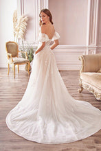 Load image into Gallery viewer, Structured Sweetheart White Lace Tulle Wedding Dress