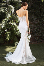 Load image into Gallery viewer, Goddess Lace Mesh Bridal Embroidered White Sweetheart Wedding Dress