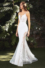 Load image into Gallery viewer, Goddess Lace Mesh Bridal Embroidered White Sweetheart Wedding Dress