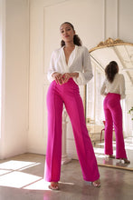 Load image into Gallery viewer, Work Chic Nude High Waist Wide Leg Pants