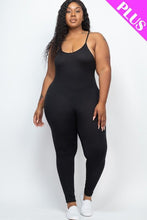 Load image into Gallery viewer, Plus Size White Bodycon Cami Jumpsuit