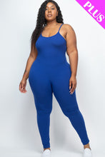 Load image into Gallery viewer, Plus Size White Bodycon Cami Jumpsuit