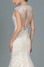 Load image into Gallery viewer, Embroidered Mesh Lace Lining V-Neck Mermaid Wedding Dress