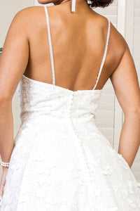 Contour Ivory Embroidery Sweetheart Mesh Wedding Gown