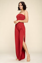 Load image into Gallery viewer, One Piece Off Shoulder Tube Top Wide Leg Pants Jumpsuit