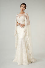 Load image into Gallery viewer, Goddess Sweetheart White Embroidered Lace Wedding Gown