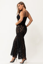 Load image into Gallery viewer, Sweetheart Lace Red Sleeveless Jumpsuit