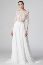 Load image into Gallery viewer, Elegance White Long Sleeve Lace Appliques Bridal Gown
