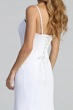 Load image into Gallery viewer, White Sweetheart Lace Up Jersey Bridal Dress