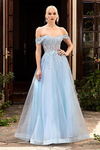 Load image into Gallery viewer, Dainty Sky Blue Sleeveless Maxi Party Dress