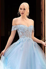 Load image into Gallery viewer, Dainty Sky Blue Sleeveless Maxi Party Dress