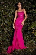 Load image into Gallery viewer, Stunning Pink Sequin Satin Maxi Dress