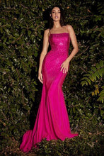 Load image into Gallery viewer, Stunning Red Sequin Satin Maxi Dress