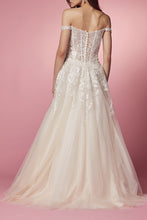 Load image into Gallery viewer, Exquisite Embroidered Off Shoulder Wedding Gown