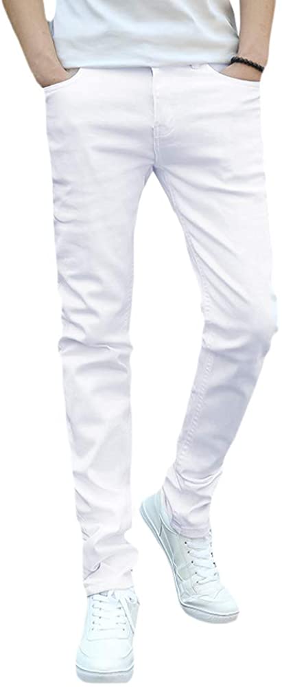 Skinny Fit White Stretch Comfort Men's Denim Jeans