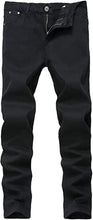 Load image into Gallery viewer, Men&#39;s White Stretchy Slim Fit Jeans Denim Pants