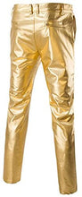Load image into Gallery viewer, Men&#39;s Metallic Gold Slim Fit Pants