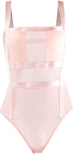Load image into Gallery viewer, Elegant Pink Sheer Mesh Sleeveless Leotard Bodysuit