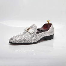 Load image into Gallery viewer, Luxurious White Leather Timeless Style Casual Men&#39;s Loafer