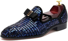 Load image into Gallery viewer, Luxurious Blue Leather Timeless Style Casual Men&#39;s Loafer