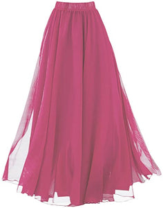 Chiffon of Love Fuchsia Pink Maxi Skirt