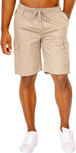 Load image into Gallery viewer, Classic Loose Fit Khaki Multi Pockets Men&#39;s Cargo Shorts