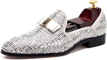 Load image into Gallery viewer, Luxurious White Leather Timeless Style Casual Men&#39;s Loafer