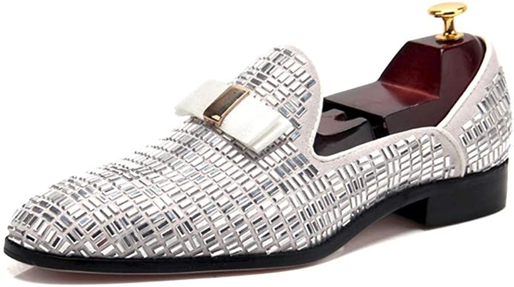 Luxurious White Leather Timeless Style Casual Men's Loafer