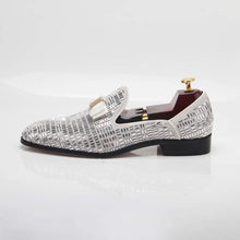 Load image into Gallery viewer, Luxurious White Leather Timeless Style Casual Men&#39;s Loafer