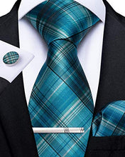 Load image into Gallery viewer, Men&#39;s High Quality Jacquard Silk Orange Cufflink Tie Clip Set
