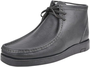 Men's Genuine Leather Gray Moccasin Style Boots