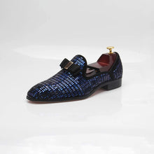 Load image into Gallery viewer, Luxurious Blue Leather Timeless Style Casual Men&#39;s Loafer