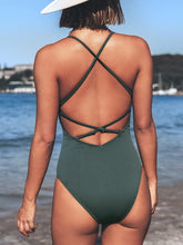 Load image into Gallery viewer, Cabana Eden One Piece Lace Up Swimsuit